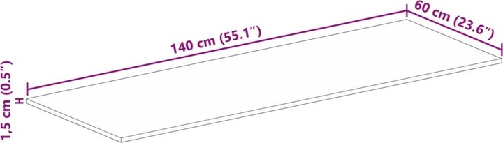Produktbild VidaXL Kineta (140 x 60 x 1.5 cm)