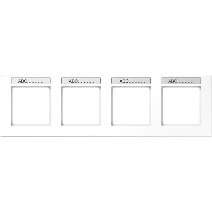 JUNG, Zubehör Schalterprogramm, Einbaurahmen 4f aws glz h A / A CREATION AC5840BFNAWW
