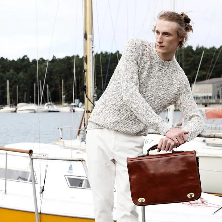 Image du produit Only-Bags.Store Porte-documents en cuir italien