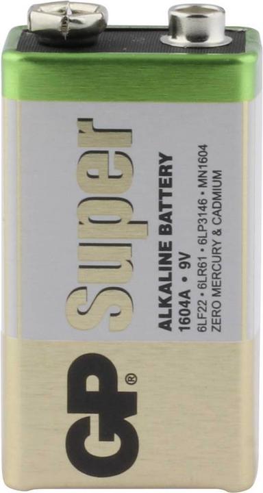 Produktbild GP Batteries 9 V Batterie Super Alkaline Batterien 9V, 8er (1 Stk., 9V Block)