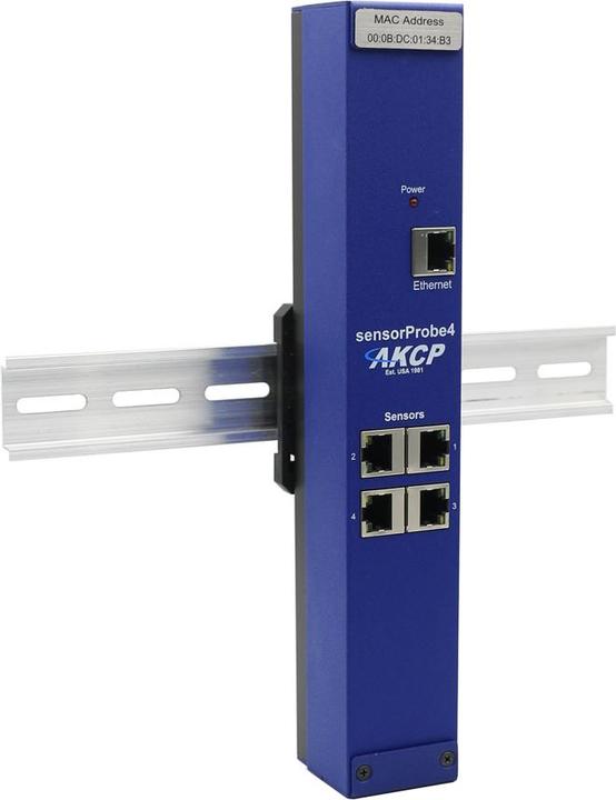 Actual product image AKCP sensorProbe4, DIN rail