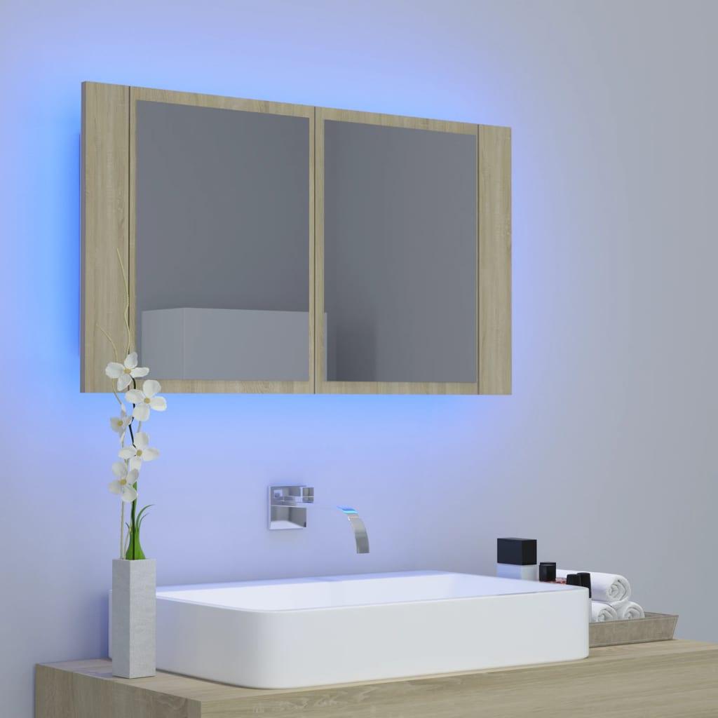 VidaXL, Spiegelschrank, Rishon (80 x 12 x 45 cm)