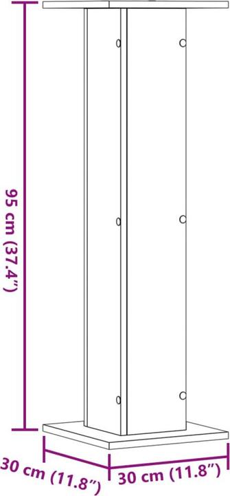 Actual product image vidaXL Lautsprecherständer (1 pair, Stand, Not movable)