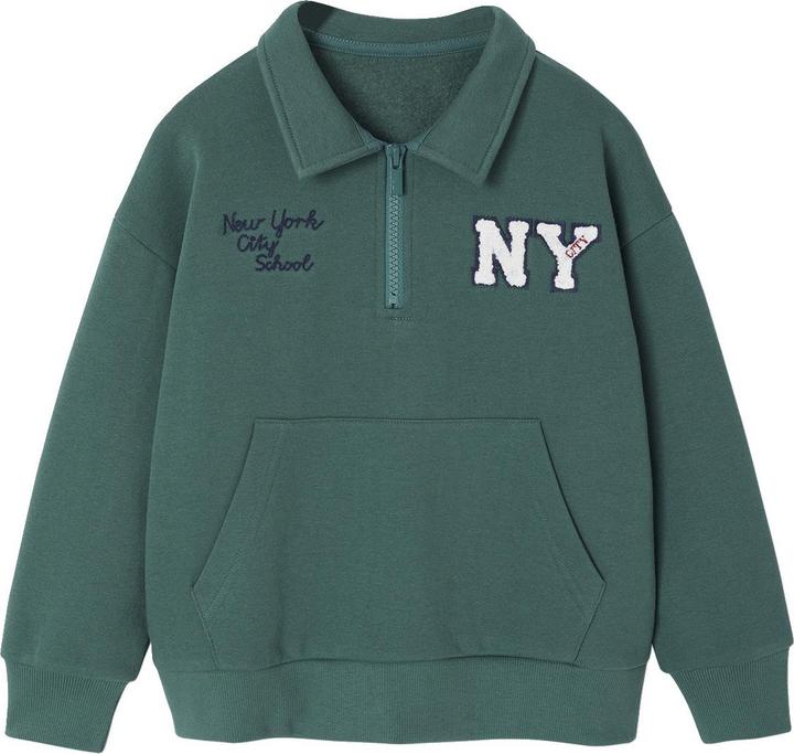 Actual product image Vertbaudet Jungen Sweatshirt mit Kragen & Stickerei (152)