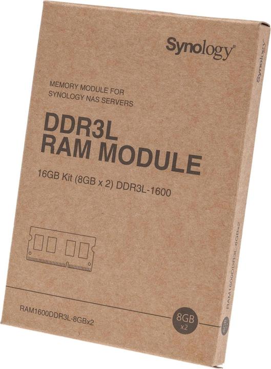 Actual product image Synology RAM1600DDR3L-8GBX2 (2 x 8GB, 1600 MHz, DDR3L-RAM, SO-DIMM)