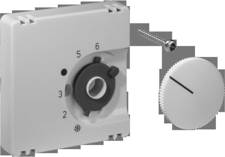 Produktbild ALRE Regeltechnik Abdeckung für Raumtemperaturregler JZ-001.100 55x55mm glanz reinweiss