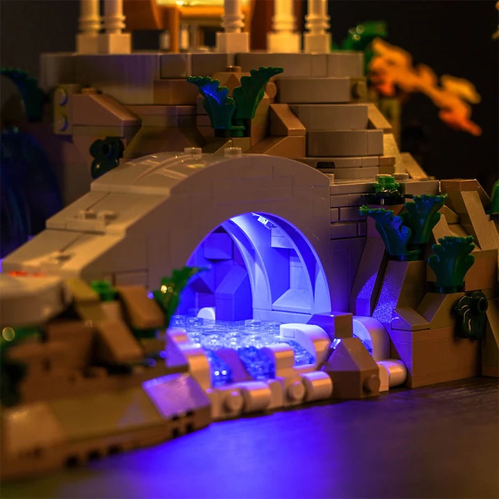 Image du produit BrickBling Set de lumière LED pour LEGO Le Seigneur des Anneaux : Fondcombe (10316) incl. télécommande