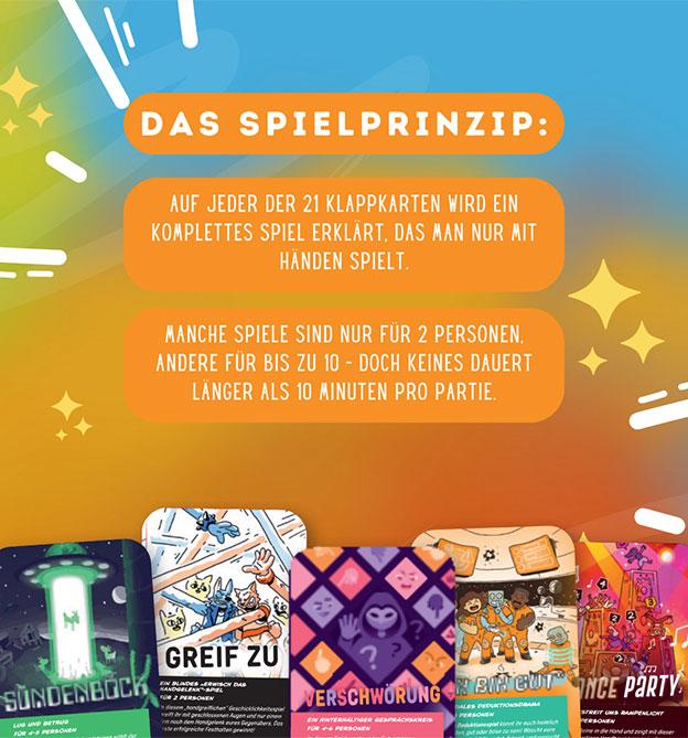 Image du produit Coup de pouce, coup de pouce, pack de jeux! 21 jeux rien que pour les mains (Allemand, 2 - 10 Joueur)