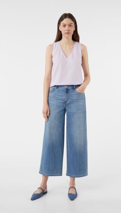 Image du produit Comma Jeans-Hose Jeans-Culotte im Loose Fit mit Wide Leg (44)