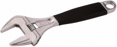 Produktbild Bahco ERGO 38-mm-Rollgabelschlüssel mit extragrosser Öffnungsweite, Zentralmutter und Gummigriff, verchro (38 mm)
