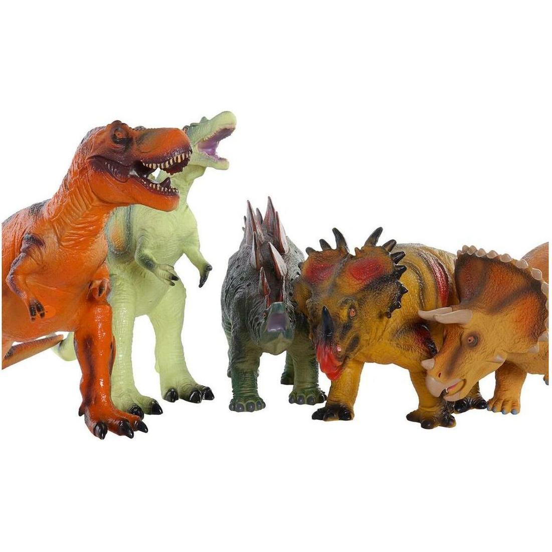 Thumbnail - DKD Home Decor Dinosaurier 6 Stück 48 x 23 x 34,5 cm Weich