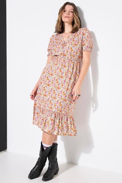 Produktbild Studio Untold Midikleid, A-Linie, Minimal-Flowers, Volant (50, 52)