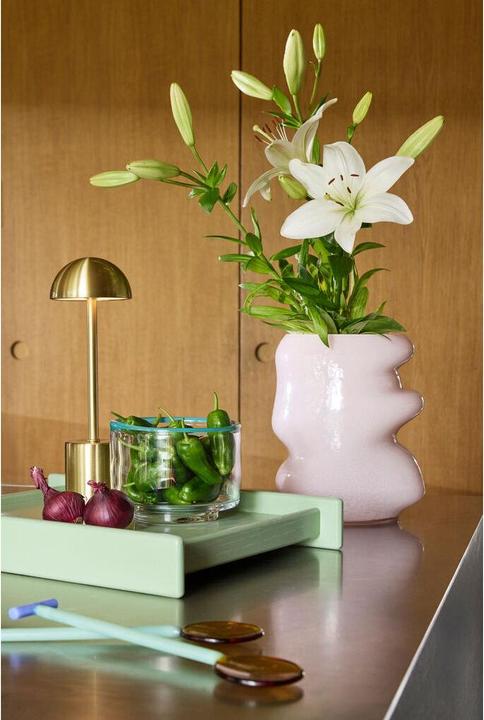 Image du produit Hübsch Taten Tragbare Lampe Messingfarben