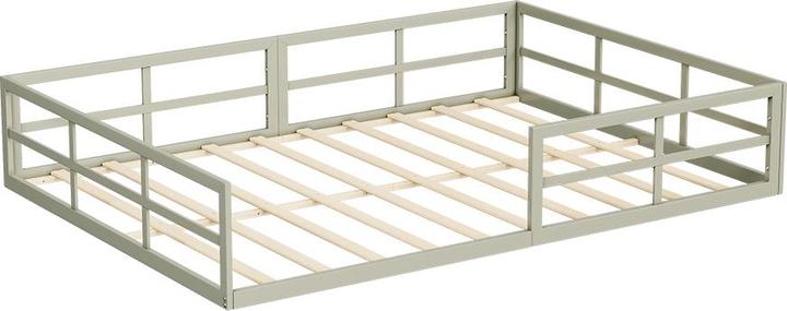 Produktbild VitaliSpa Bodenbett aus Metall Minno, Greige, 205 x 145 cm ohne Matratze (140 x 200 cm)