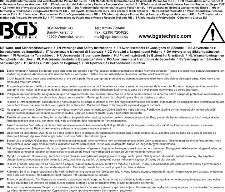 Actual product image BGS Zahnriemen-Spannungsprüfer