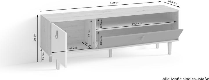 Produktbild Homexperts Bristol (150 x 37 x 50 cm)