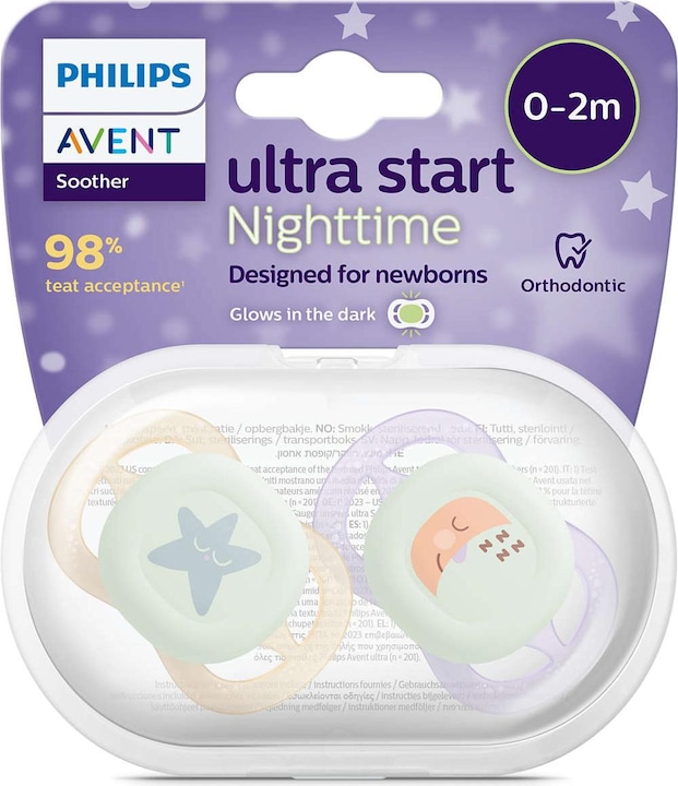 Actual product image Philips Avent Ultra Start Nighttime (2 x, up to 24 M.)