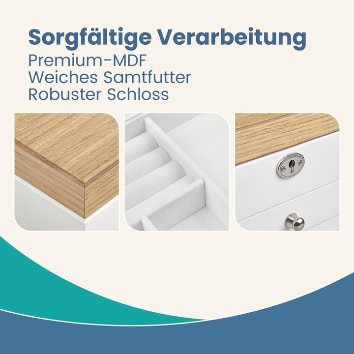 Produktbild Songmics Schmuckschatulle 24 x 18 x 14.5 cm