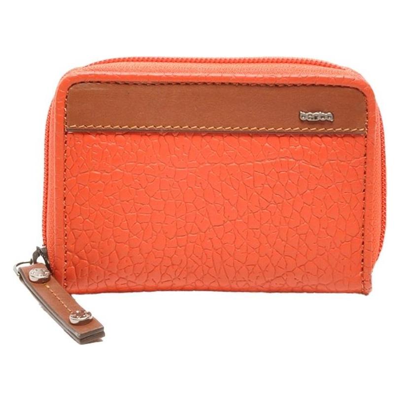 Berba, Vrouwen, Portemonnee, Portemonnee / Portefeuille Dames - Ritsportemonnee - Leer - Chamonix - Oranje, Oranje