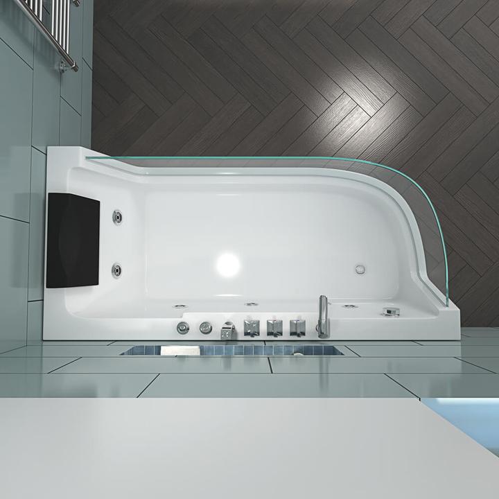 Produktbild Home Deluxe Whirlpool Badewanne INFINITY (links) Farblichttherapie - 170x80cm (80 cm, 170 cm)