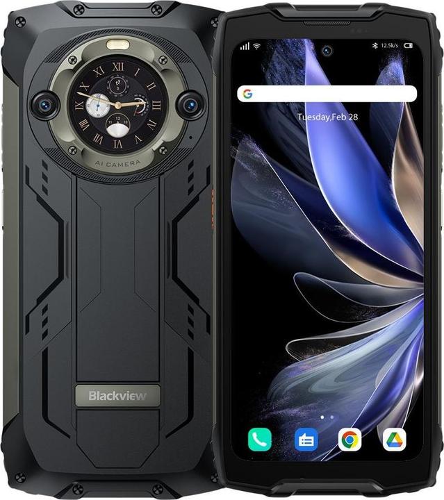 Blackview Smartphone BV9300 Pro 15080 mAh 12/256 Czarny (256 GB, Schwarz, 6.70", Dual SIM)