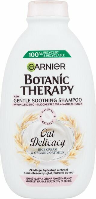Produktbild Garnier Botanic Therapy Oat Delicacy Shampoo 400ml - für zartes Haar (400 ml, Flüssiges Shampoo)