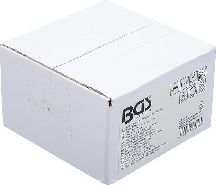 Produktbild BGS Radkapseln- und Achsmuttern-Schlüssel 8-kant Ø 115 mm für Volvo
