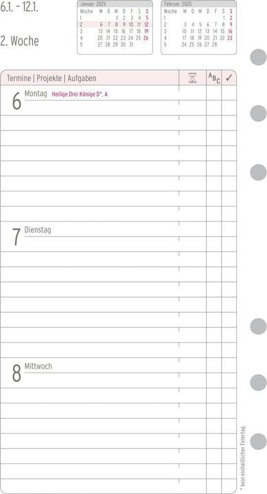 Immagine prodotto Chronoplan Programma settimanale (1 settimana / 2 pagine)