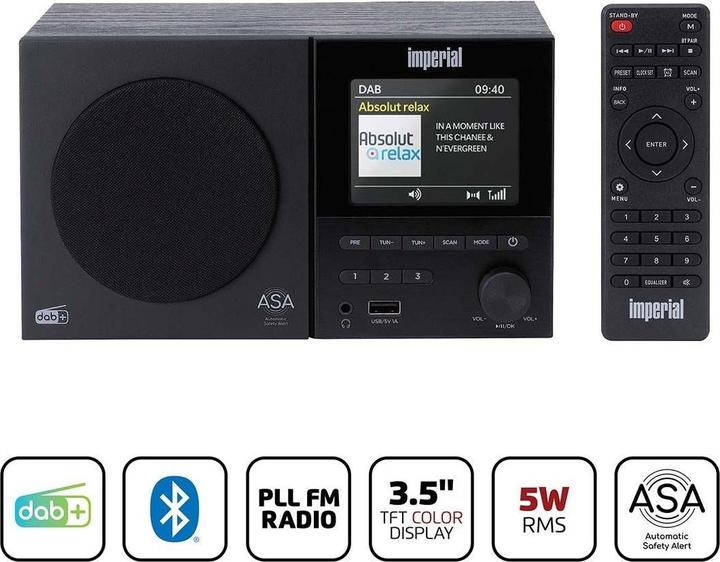 Produktbild Imperial Dabman 120BK (DAB+, FM, Bluetooth)