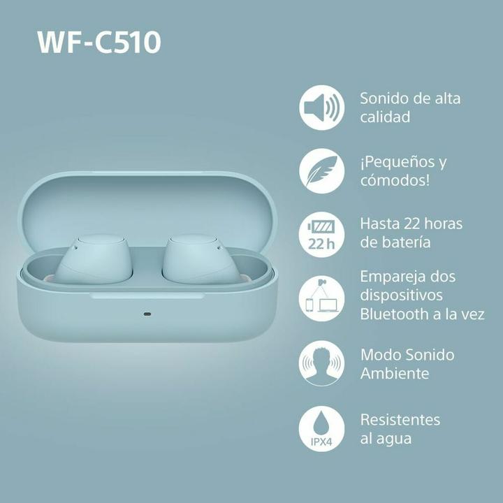 Produktbild Sony WF-C510 (Keine Geräuschunterdrückung, 11 h, Kabellos)