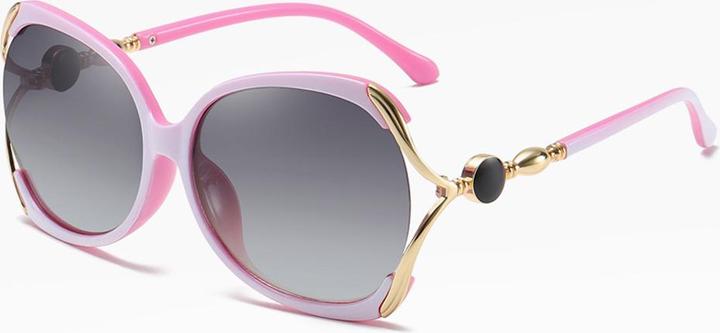 Actual product image Techsuit - Sunglasses Polarized (1722) - for Women with UV Protection, PC - Pink / Gray