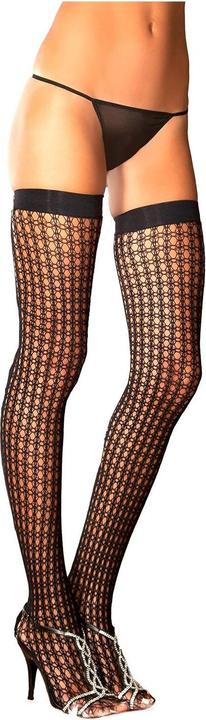 Rene Rofe Quarter crochet net thigh high (One Size)