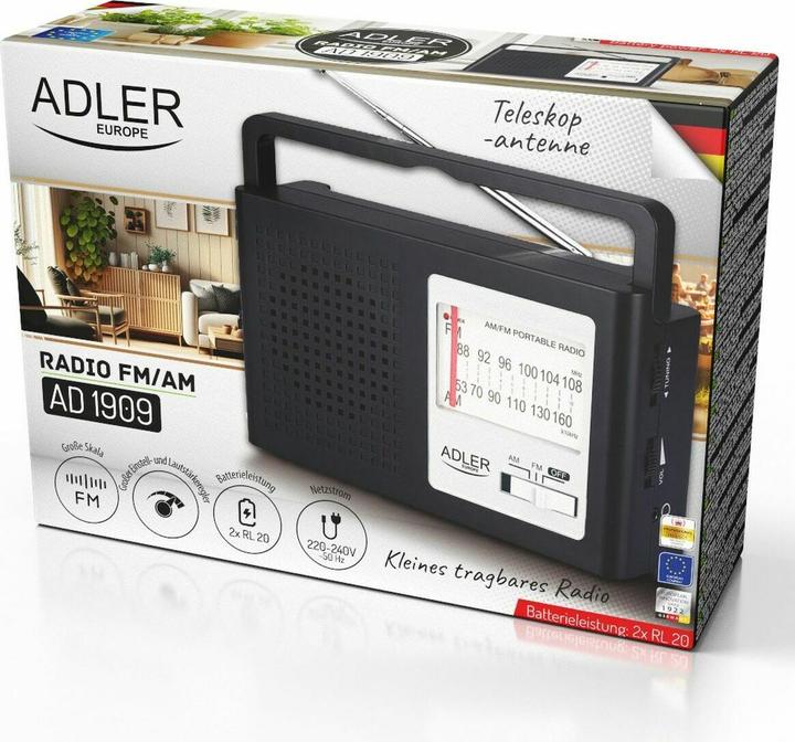 Actual product image Adler Radio AM/FM AD 1909 (AM, FM)