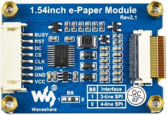 Produktbild WaveShare 200x200 1.54inch 3-Farben E-Ink Display