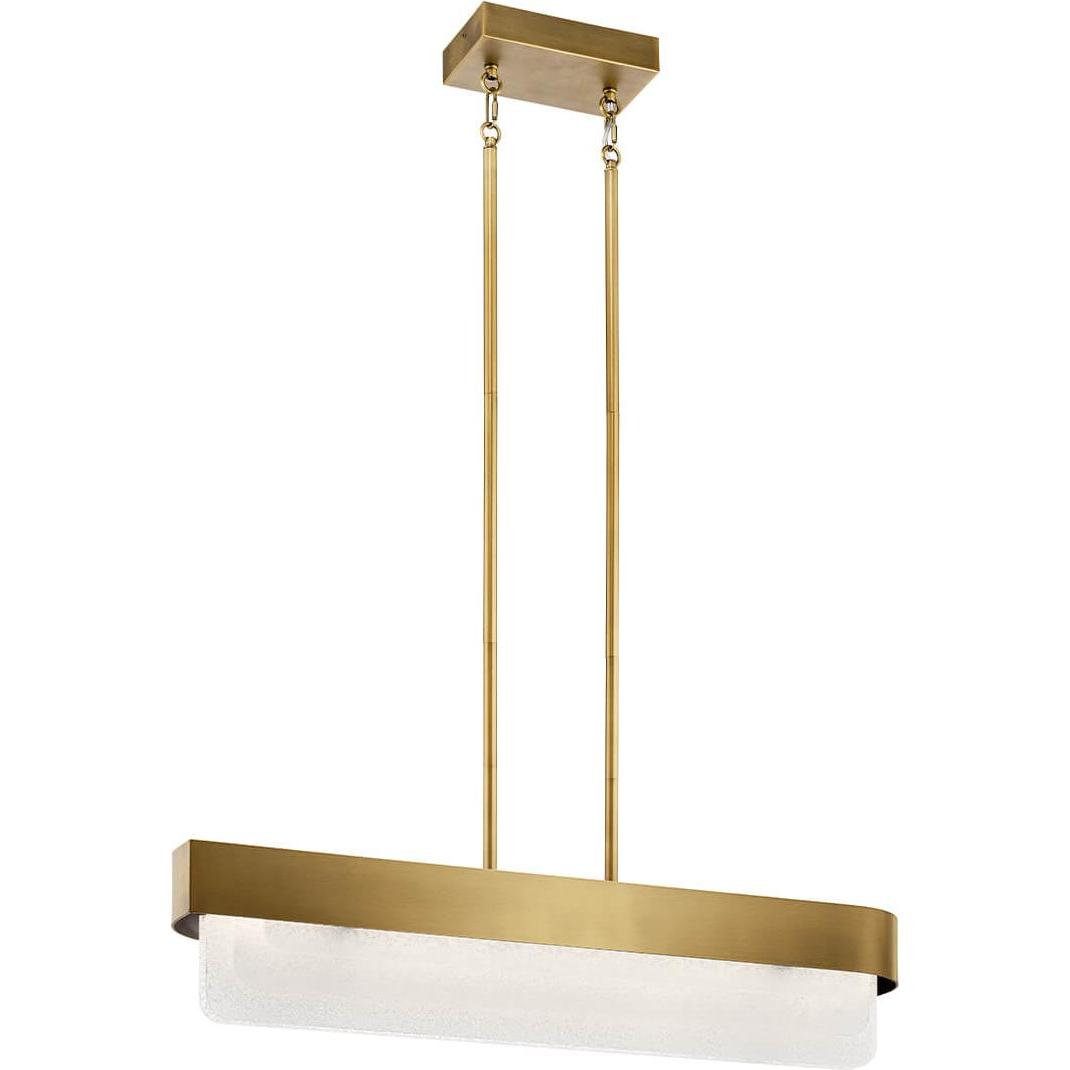 Elstead Lighting, Lampada a sospensione, Elstead Serene LED Pendelleuchte Naturmessing Messing