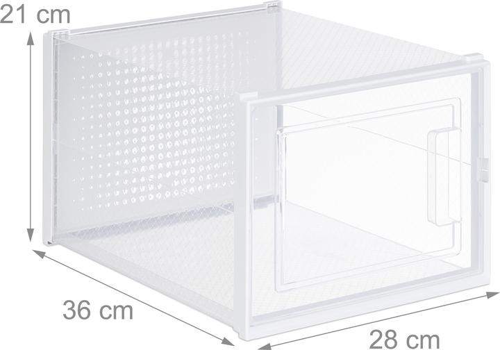 Produktbild Relaxdays 6x Schuhboxen (28 x 36 x 21 cm)
