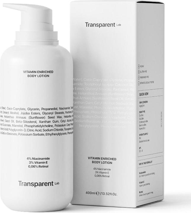 Produktbild Transparent Lab Vitamin Enriched Body Lotion (Körperlotion, 400 ml)