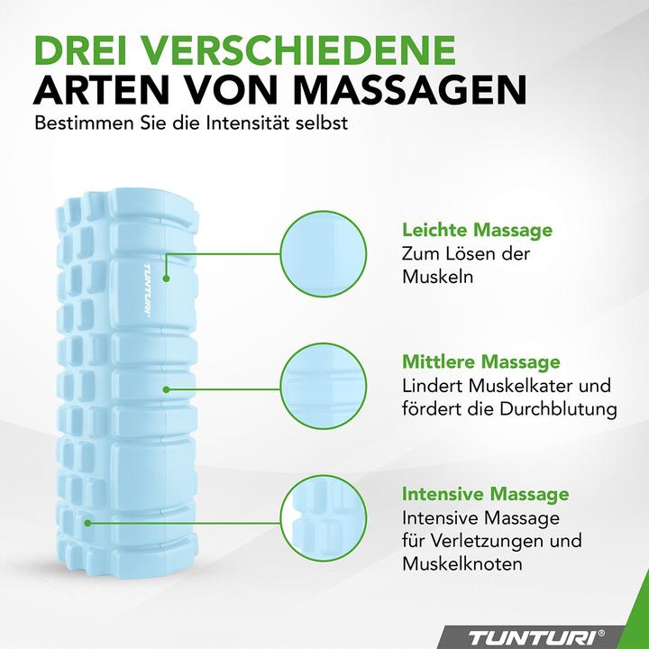 Image du produit Tunturi Yoga Massageroller 33 cm Hellblau