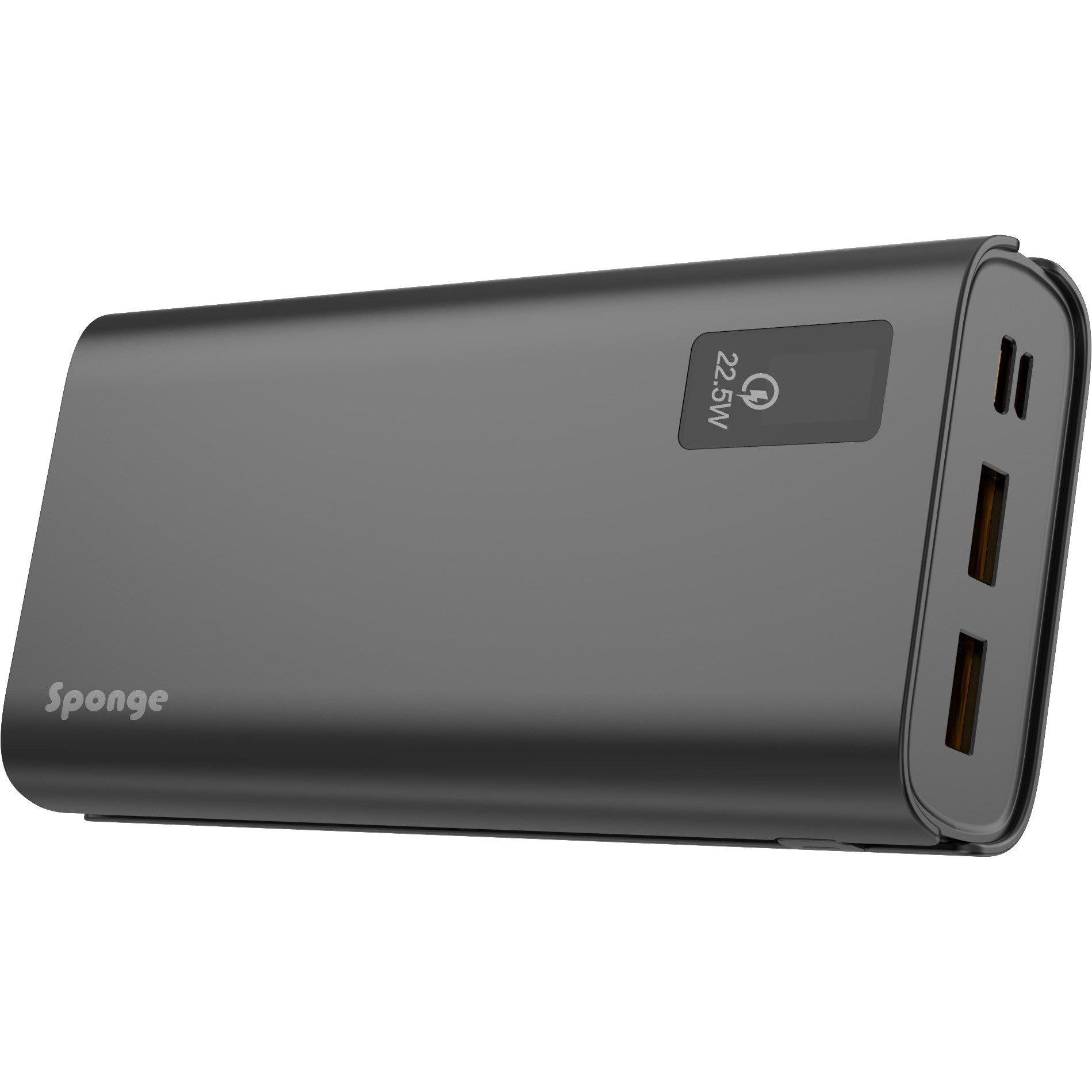 Thumbnail - Sponge POWERBANK ENERGY 20 000 QC (20000 mAh), Powerbank, Schwarz