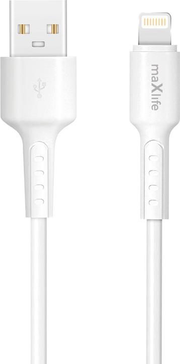 Maxlife MXUC-13 cable USB-A - Lightning 1,0 m 3,0A white (1 m)
