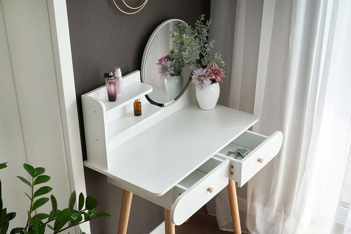 Image du produit Modernhome Table de maquillage (80 x 40 x 122 cm)