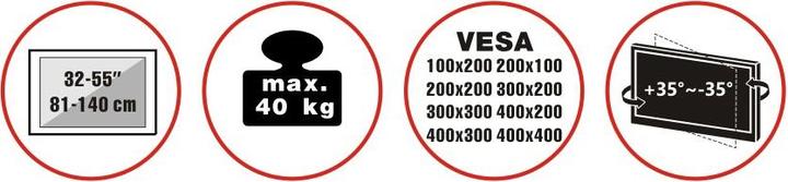 Produktbild Reflecta Plexo Stand 55-4040 (Universal, 55", 40 kg)