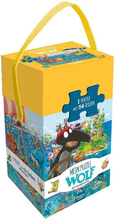 Mon puzzle,Loup à la chasse au trésor.405089 (54 pièces)