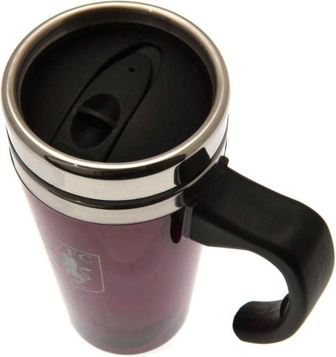 Actual product image Aston Villa FC Crest Aluminium Travel Mug (450 ml)