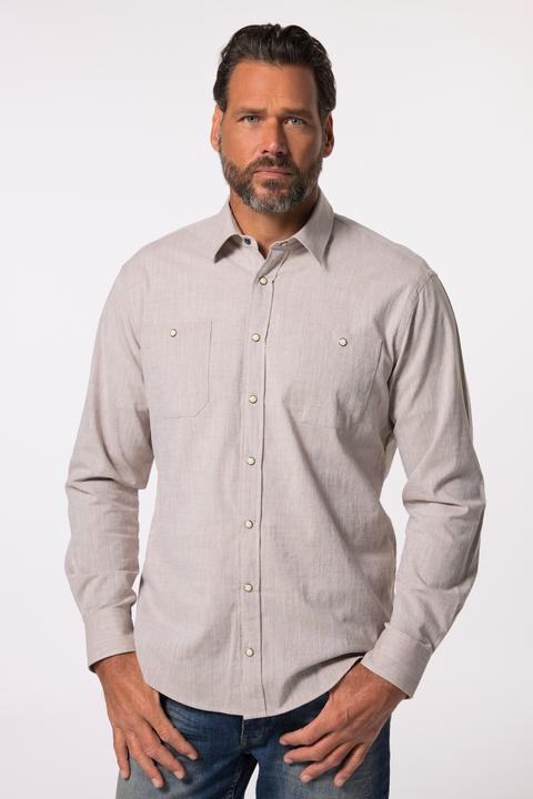 Immagine prodotto JP1880 JP 1880 Camicia in lino look, manica lunga, collo Kent, Modern Fit, fino alla taglia 8 XL (XL)
