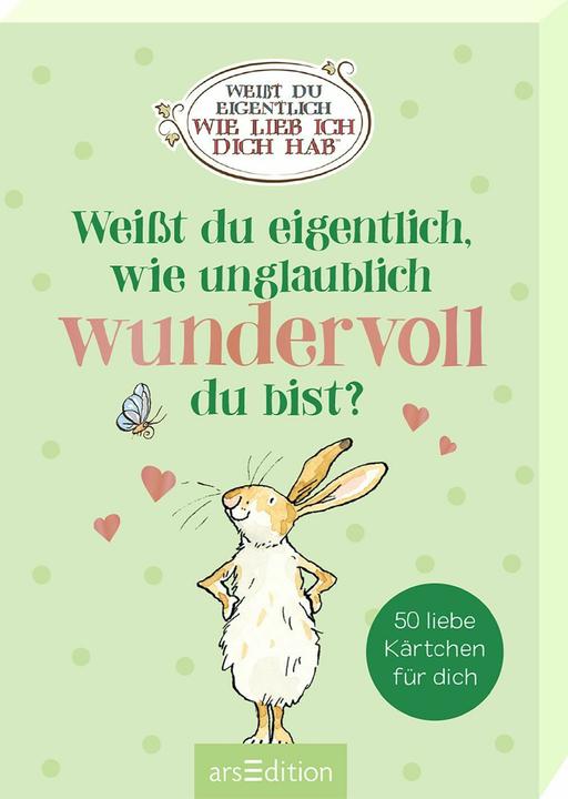 Actual product image Weisst du eigentlich, wie unglaublich wundervoll du bist? (Sam McBratney, German)