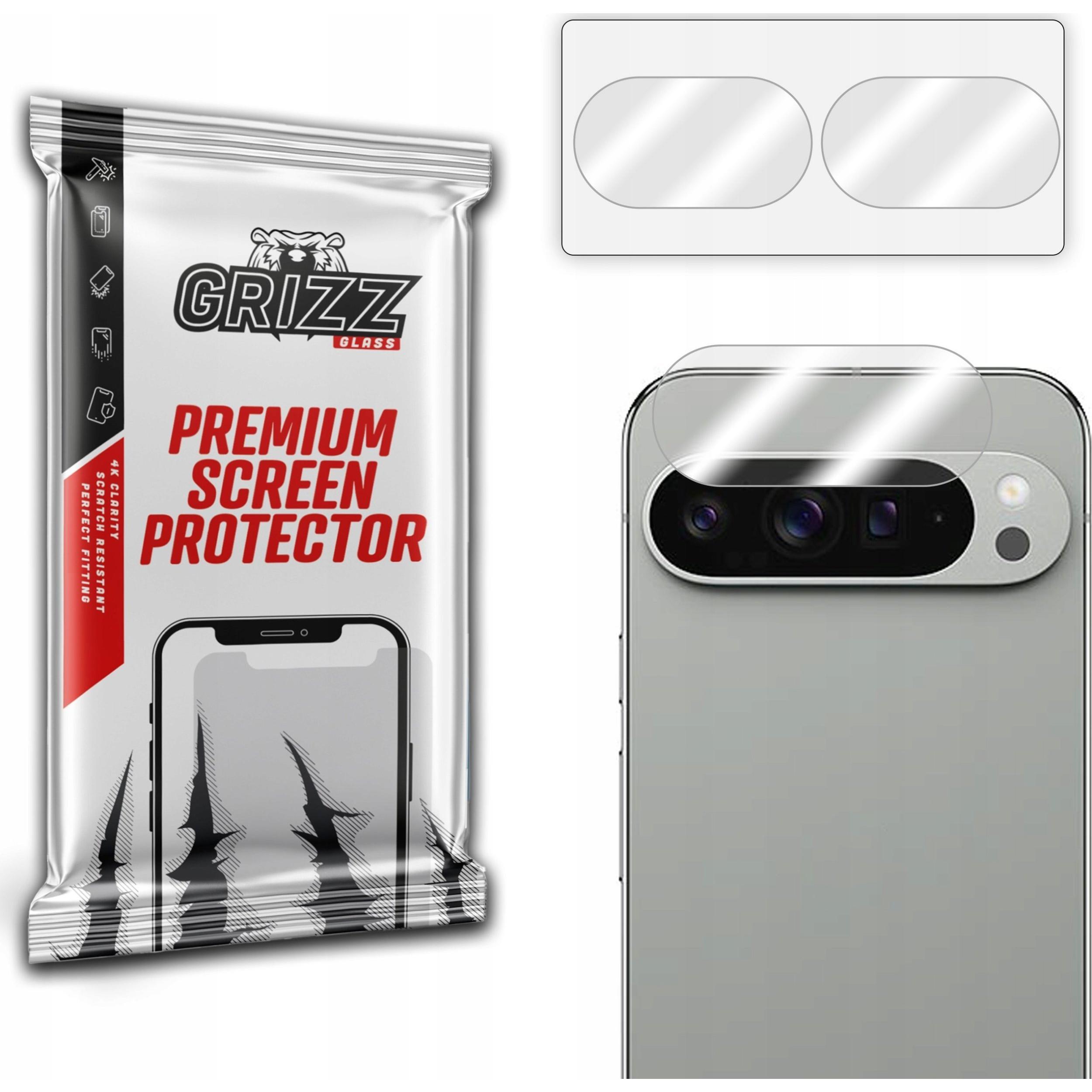 Grizz Glass GrizzGlass HybridGlass Camera Glass per Google Pixel 9 Pro XL (Google Pixel 9 Pro XL), Pellicola protettiva smartphone