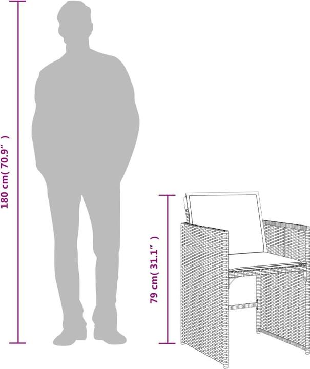 Produktbild vidaXL Garten Essgruppe