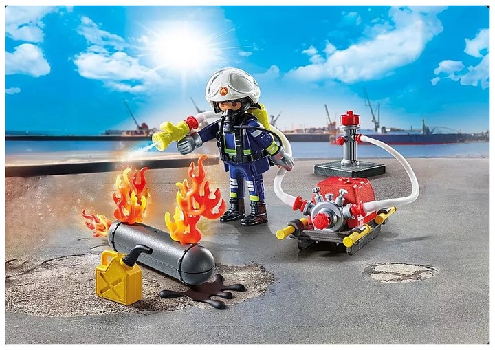Actual product image Playmobil 71826 Discharge of a gas tank (71826, Playmobil Action Heroes)