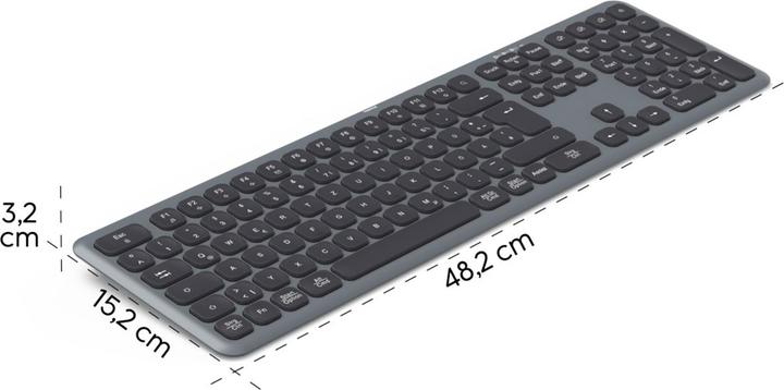 Produktbild Hama Multi-Device-Tastatur WK-550 kabellos Funk u. Bluetooth SW QWERTZ (DE, Kabellos)